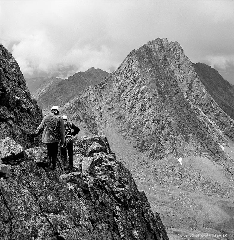 Trinity Peak, Colorado - Outward Bound students climbing Trinity Peak, Colorado