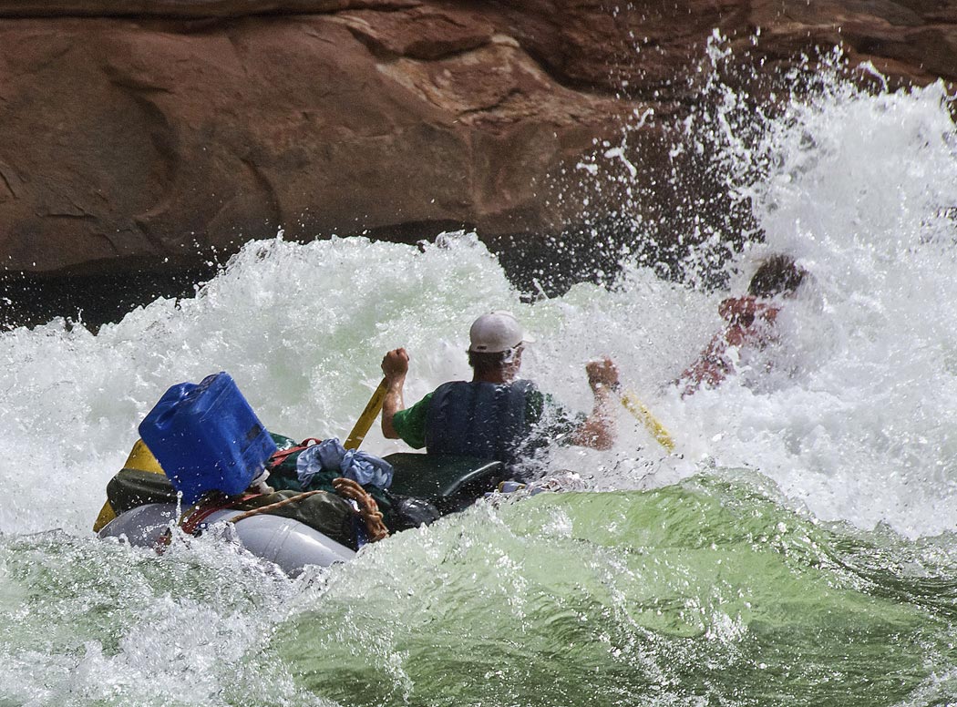 Colorado River - House Rock Rapid, on the Colorado River in the Grand Canyon