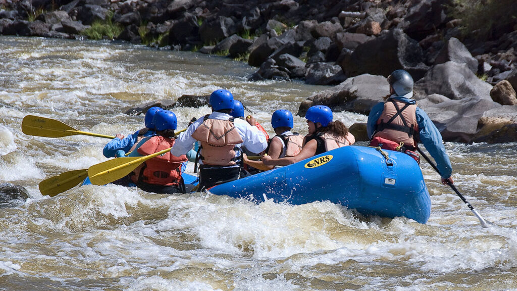 Rafting on the Rio Grande by the Rock Garden
