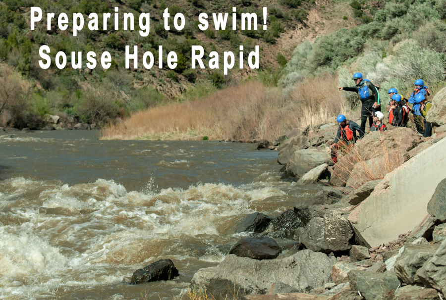 Swimming the Rio Grande.